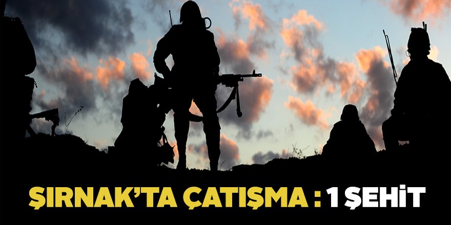 PKK'dan hain saldırı: 1 şehit
