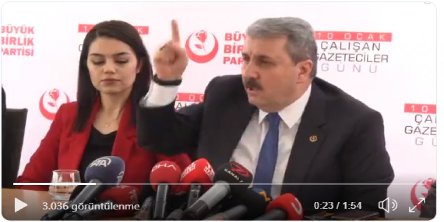 Mustafa Destici'den Binali Yıldırım'a Doğu Türkistan tepkisi