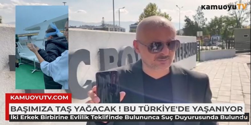 Eşcinsel evlilik teklifine suç duyurusu !