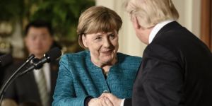 Trump ile Merkel ortak basın toplantısı düzenledi