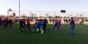 Rize’de BAL maçında olay: Çok sayıda futbolcu yaralı