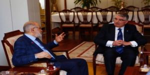 İdris Naim Şahin,Temel Karamollaoğlu'yla buluştu