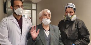 91'lik Hilmi dede koronayı yendi