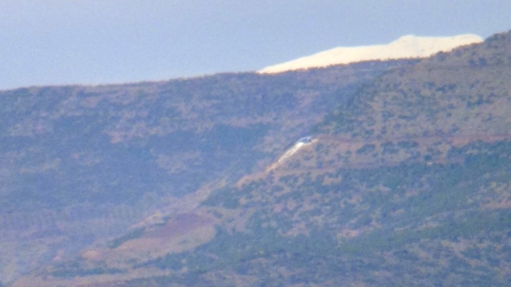 Havaya uçurulan Öcalan’ın sözde anıtının kalıntıları Kilis’ten de görülüyor